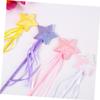 COOLHIYA 3Pcs Fairy Sticks White Pentagram Glitter Wands for Costume Cosplay Birthday Party Playthings Safe Mild Material Handheld Fairy Wands 3pcs view 3