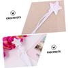 COOLHIYA 3Pcs Fairy Sticks White Pentagram Glitter Wands for Costume Cosplay Birthday Party Playthings Safe Mild Material Handheld Fairy Wands 3pcs view 4
