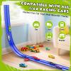 Wupuaait Flexible Race Car Track for Kids, 15Ft Race Track Toy with 4 Cars and Suction Cups, Rolls Up Portable Racetrack Compatible with All 1:64 Cars Toys, Birthday Gifts Toys for Boys Girls view 2