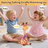 Dancing Talking Giraffe Toy for Baby Toddler, Dancing Giraffe Toy Singing Mimicking Recording Repeating What You Say with LED English Sing for Boys Girls Gift, 15 Second Recorde(Adjustable Volume) view 3