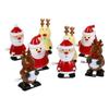 COOLHIYA 8pcs Wind-up Christmas Clockwork Santa Reindeer Playthings with Smooth Edges Interactive Stocking Stuffers for Holiday Fun and Imaginative Play view 1