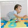 COOLHIYA 8pcs Wind-up Christmas Clockwork Santa Reindeer Playthings with Smooth Edges Interactive Stocking Stuffers for Holiday Fun and Imaginative Play view 3