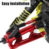 hopsupRC RC Steering Links Composite Link Upgrades Part for 1/10 Gorgon 2WD,Fury 2WD,Fury 223S,Quake 223S,Vorteks 2WD,Vorteks 223S,Aluminium Adjustable Turnbuckles Links,Replace #ARA330753 Red view 3