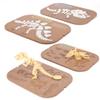 Woodtoe 2 PCS Dinosaur Sensory Table Inserts, Double-Sided Dinosaurs Puzzle for Flisat Trofast, 3D Wooden Dinosaur Puzzle, Sensory Sand & Water Table Accessories, Science Toys STEM Kits for Kid Age 3+ view 1