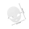 2pcs White Full Face DIY Blank Mask for Cosplay Breathable Frosted Plastic Masquerade Masks for Hand Painting Lightweight PVC Material for Costume Parties and Special Random Color view 2