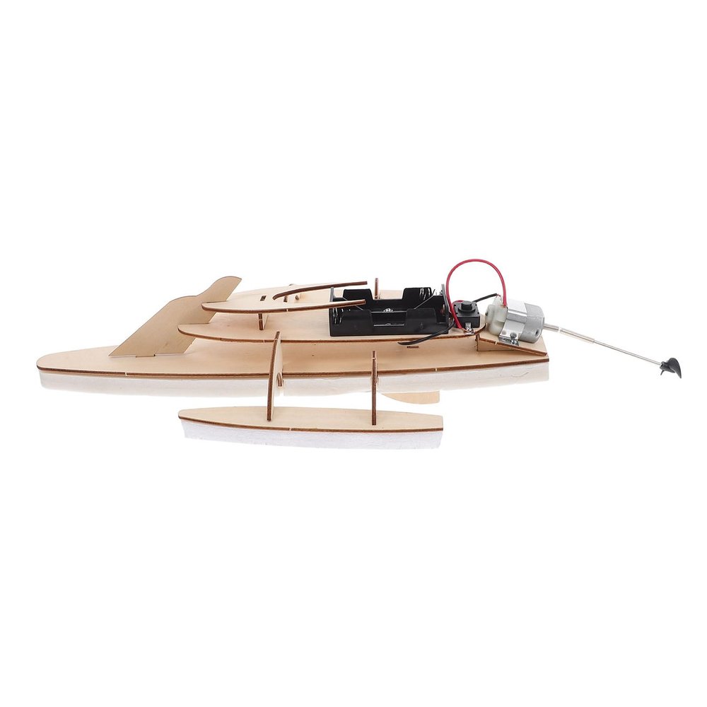 Yardwe 1 Set 3D Wooden Yacht Puzzles Model for Kids Adults to Build DIY Assembly Model Electric Toy - Ship Sailing Boat Building Kit DIY for Crafts Hobbies Friends Family