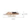 Yardwe 1 Set 3D Wooden Yacht Puzzles Model for Kids Adults to Build DIY Assembly Model Electric Toy - Ship Sailing Boat Building Kit DIY for Crafts Hobbies Friends Family view 2