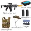 Kids Soft Bullet Gun Set with Tactical Vest, Camouflage Hat, 150 Foam Darts & Target - Outdoor Soldier Role Play Toy for Boys Age 8+ view 2