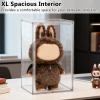 XL Display Case for Big Labubu POP MART Doll - with Magnetic Door, Acrylic Clear Dustproof Large Toy Showcase, Box Stackable Storage Cabinet - Compatible with 24 inch Oversized Plush Dolls view 3