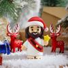 50PCS Little Jesus Figures, Christmas Mini Jesus Figurines in Bulk, Rubber Tiny Jesus Love You Figures to Hide and Seek Religious Gifts for Easter Egg Fillers Stuffers, Christ Party Favors, Baptism view 1