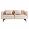 1:12 Dollhouse Colth Couch, Miniature Modern Double Sofa with Pillows, Dollhouse Simple Couch Furniture Accessories for Living Room Bedroom (White) view 1