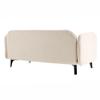 1:12 Dollhouse Colth Couch, Miniature Modern Double Sofa with Pillows, Dollhouse Simple Couch Furniture Accessories for Living Room Bedroom (White) view 4