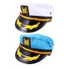 Abaodam 2pcs Navy Costume Hat - Captain'S Yacht Sailors Hat Snapback Sea Cap Navy Costume Accessory For Men Women Nautical Theme Parties view 1