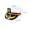 Abaodam 2pcs Navy Costume Hat - Captain'S Yacht Sailors Hat Snapback Sea Cap Navy Costume Accessory For Men Women Nautical Theme Parties view 4