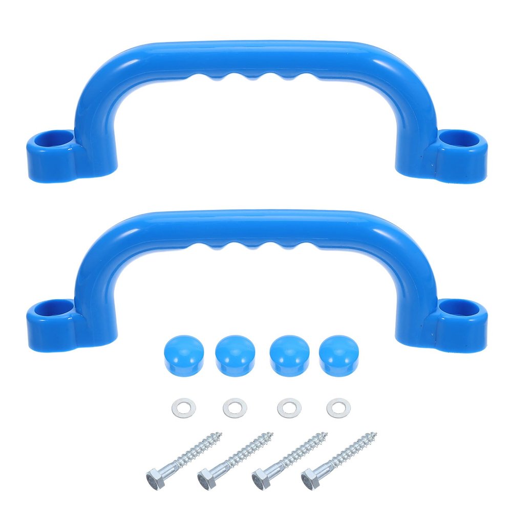 Abaodam 2PCS Grab Playset Handles Grips - Safety Playground Handles Swing Outdoor Swing Set Accessories Climbing Frame for Play House Jungle