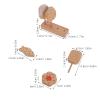 Abaodam 1 Set Ice Cream Play Set: Kids Kitchen Playset with Wooden Ice Cream Donut Stick Popsicle Egg - Simulation Food Pretend Role Play Kitchen Accessories for Children view 2