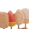 Abaodam 1 Set Ice Cream Play Set: Kids Kitchen Playset with Wooden Ice Cream Donut Stick Popsicle Egg - Simulation Food Pretend Role Play Kitchen Accessories for Children view 3