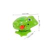 LALADEFIEE 3pcs Wind-up Frog Plastic Clockwork Jumping Spring for S Fun with Bright Green Color Interactive Play Enhances Tactile Skills and Imagination view 2