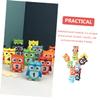 COOLHIYA Colorful Owl-Shaped Wooden Building Blocks for Educational Stackable to Develop Balance Patience Imagination Safe Smooth Surface Preschool for Boys view 4