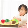 COOLHIYA Wooden Cutting Interactive Pretend Fruit Vegetable Plaything for Early Learning Educational Gift for Boys Ages view 3