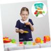 COOLHIYA Wooden Cutting Interactive Pretend Fruit Vegetable Plaything for Early Learning Educational Gift for Boys Ages view 4