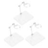 WHAMVOX 3pcs Action Figure Stands with Base Transparent Doll Support for Stable Display Lightweight and Model Display Racks for Collectors view 1