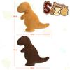 Aiideals Dino Nugget Pillow with Chocolate Dino Pillow Plush for Birthday Gifts, Chicken Dinosaur Nuggets Plush Pillow Funny Gifts for Boys Girls, Dinosaur Stuffed Animals (Large, 2Pcs) view 4