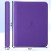 1000+ Pockets Premium Trading Card Binder, 16 Pockets Trading Card Binder Ringless Side Loading Trading,Card Holder Folders for MTG, TCG, Game Cards & Sports Cards(Purple) view 2