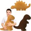 Aiideals Dino Nugget Pillow with Chocolate Dino Pillow Plush for Birthday Gifts, Chicken Dinosaur Nuggets Plush Pillow Funny Gifts for Boys Girls, Dinosaur Stuffed Animals (Large, 3Pcs) view 1