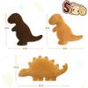 Aiideals Dino Nugget Pillow with Chocolate Dino Pillow Plush for Birthday Gifts, Chicken Dinosaur Nuggets Plush Pillow Funny Gifts for Boys Girls, Dinosaur Stuffed Animals (Large, 3Pcs) view 4