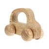 WHAMVOX Wooden Push Car for Sensory Skill Development Inertia Vehicle with Smooth Rounded Edges Premium Rubber Wood Construction Safe Grasping and Hand Strength Exercise for Boy Girl view 1