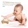 WHAMVOX Wooden Push Car for Sensory Skill Development Inertia Vehicle with Smooth Rounded Edges Premium Rubber Wood Construction Safe Grasping and Hand Strength Exercise for Boy Girl view 4