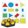 Basic Programming: 6pcs See & Say Bee-Bots with Docking Station w/USB Cable, with Shapes,Colors,Size Activity Themed Floor Mat 60x60cm view 1