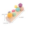 COOLHIYA Wooden Simulation Mushroom Picking with Realistic Mushrooms and Storage Rack Educational Sorting and Matching Game for Fine Motor Skill Development and Creative Play view 2