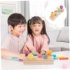 COOLHIYA Wooden Simulation Mushroom Picking with Realistic Mushrooms and Storage Rack Educational Sorting and Matching Game for Fine Motor Skill Development and Creative Play view 3