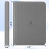 1000+ Pockets Premium Trading Card Binder, 16 Pockets Trading Card Binder Ringless Side Loading Trading,Card Holder Folders for MTG, TCG, Game Cards & Sports Cards(Grey) view 2