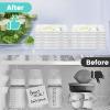 12 Pcs Clear Flat Breast Milk Freezer Storage Organizer with 48Pcs Small Labels Space Saving and Reusable Breastmilk Freezer Tray for Breastfeeding Bag Organization, 7.48 x 5.11 x 0.67 Inch view 4