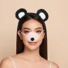 BESPORTBLE 1 Set Bear Cosplay Headbands with Plush Ears Hairbands Bow Tie Tail for Halloween Animal Themed Costume Party Decorations Accessories view 4