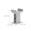 SUPVOX 15pcs Plastic Railway Accessories: Train Bridge Pier Track Multi Levels Support Risers Replacement High Level Blocks for All Major Brands (Grey) view 2