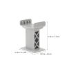 SUPVOX 15pcs Plastic Railway Accessories: Train Bridge Pier Track Multi Levels Support Risers Replacement High Level Blocks for All Major Brands (Grey) view 4