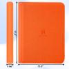 1000+ Pockets Premium Trading Card Binder, 16 Pockets Trading Card Binder Ringless Side Loading Trading,Card Holder Folders for MTG, TCG, Game Cards & Sports Cards(Orange) view 2