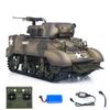 wheelfun 1/16 Radio Control Tank M8 HMC Scott Light Self-Propelled Howitzer RC Model 360 Turret Rotary Smoke Sounds Lights RTR Hobby Grade Model for Adult Hobby(Camouflage Yellow)