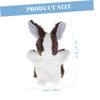 COOLHIYA 2pcs Plush Rabbit Hand Puppets Soft Animal Finger Puppets Interactive Storytelling for Play Educational Creativity Development view 2
