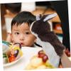 COOLHIYA 2pcs Plush Rabbit Hand Puppets Soft Animal Finger Puppets Interactive Storytelling for Play Educational Creativity Development view 4