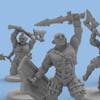 6 Pcs DND Orc Squad Miniature Paintable 3D Printed Models for D&D TRPG Tabletop Game Accessories view 3