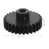 Toddmomy Rc Car Motor Pinion Gear: M1.5 Module 8.0mm Bore Gear Includes M5 Grub Screw for Electric Rc Toy Cars and Climbing Vehicles view 2