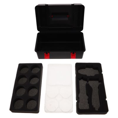 BESPORTBLE Plastic Gyro Storage Box For Kids - Battling Top Organizer And Accessories Carrying Case - Portable Toy Storage Empty Container With Handle For Traveling