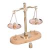 112: Retro Miniature Balance Scale, Exquisite Balance Decorative Accessories, Alloy and Composite Wood Materials with 2 Balance Pans, 6 Weights for view 4