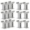 Toddmomy 15pcs Train Bridge Plastic Pier Railway Accessories Track Support Replacement Parts Multi Levels Risers High Level Blocks for Kids Toy Wooden Train Table Supplies view 1