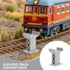 Toddmomy 15pcs Train Bridge Plastic Pier Railway Accessories Track Support Replacement Parts Multi Levels Risers High Level Blocks for Kids Toy Wooden Train Table Supplies view 3